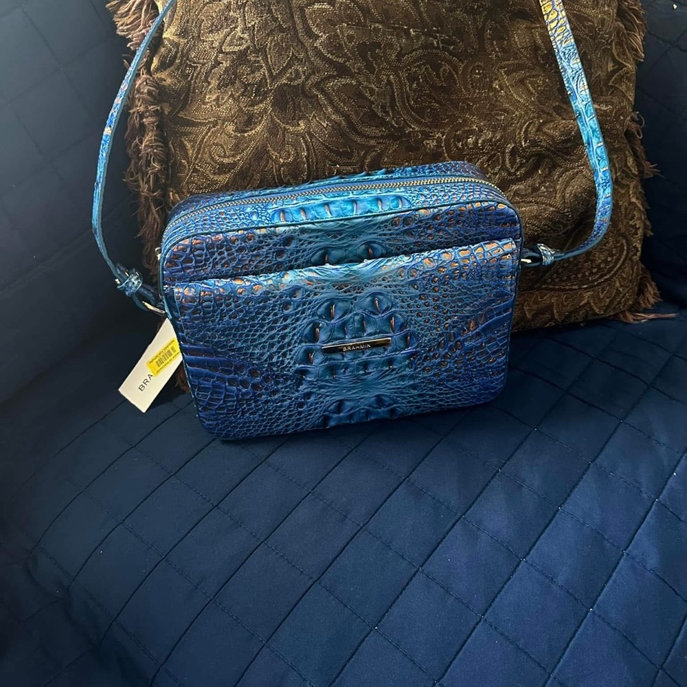 Brahmin Blue Azure Crossbody Bag Shea bag